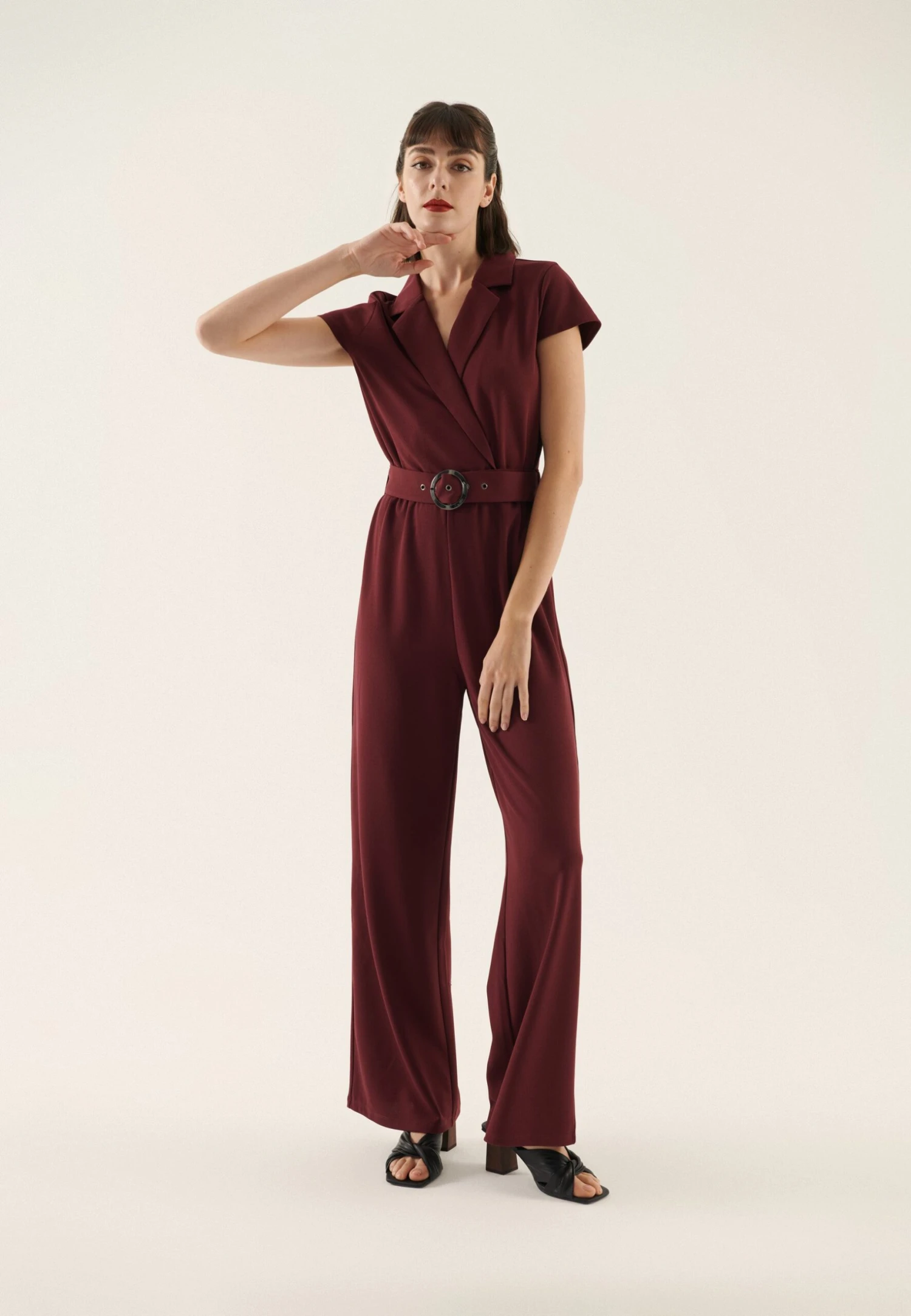 Anna Field Jumpsuit - Bordeaux 2 Anna Field Jumpsuit - Bordeaux - Afbeelding 2