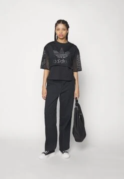 Adidas Originals Big Logo Tee 2 In 1 - T-Shirt Print - Black -Anna Field 2beb5aece7ce456193f1b8b989f97297