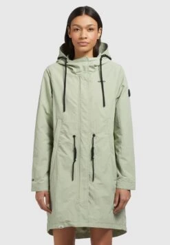 Anna Field 11 Khujo Adda - Halflange Jas - Blassgrün