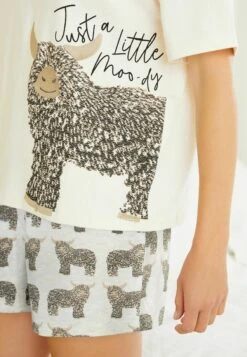 Next Hamish The Highland Cow Short Set Standard - Pyjama - Ecru -Anna Field 4ee1a2019ae84b0d901a10a49fb5f641