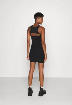 Even&Odd Basic Mini Ribbed Skirt - Kokerrok - Black -Anna Field 65cb68f6cbb74e00a56ec984a5b74be9