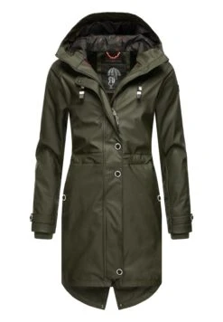 Navahoo Rainy Flower - Parka - Dark Olive -Anna Field 752134ce0f6c4ed7b0f0fb5165b18e33
