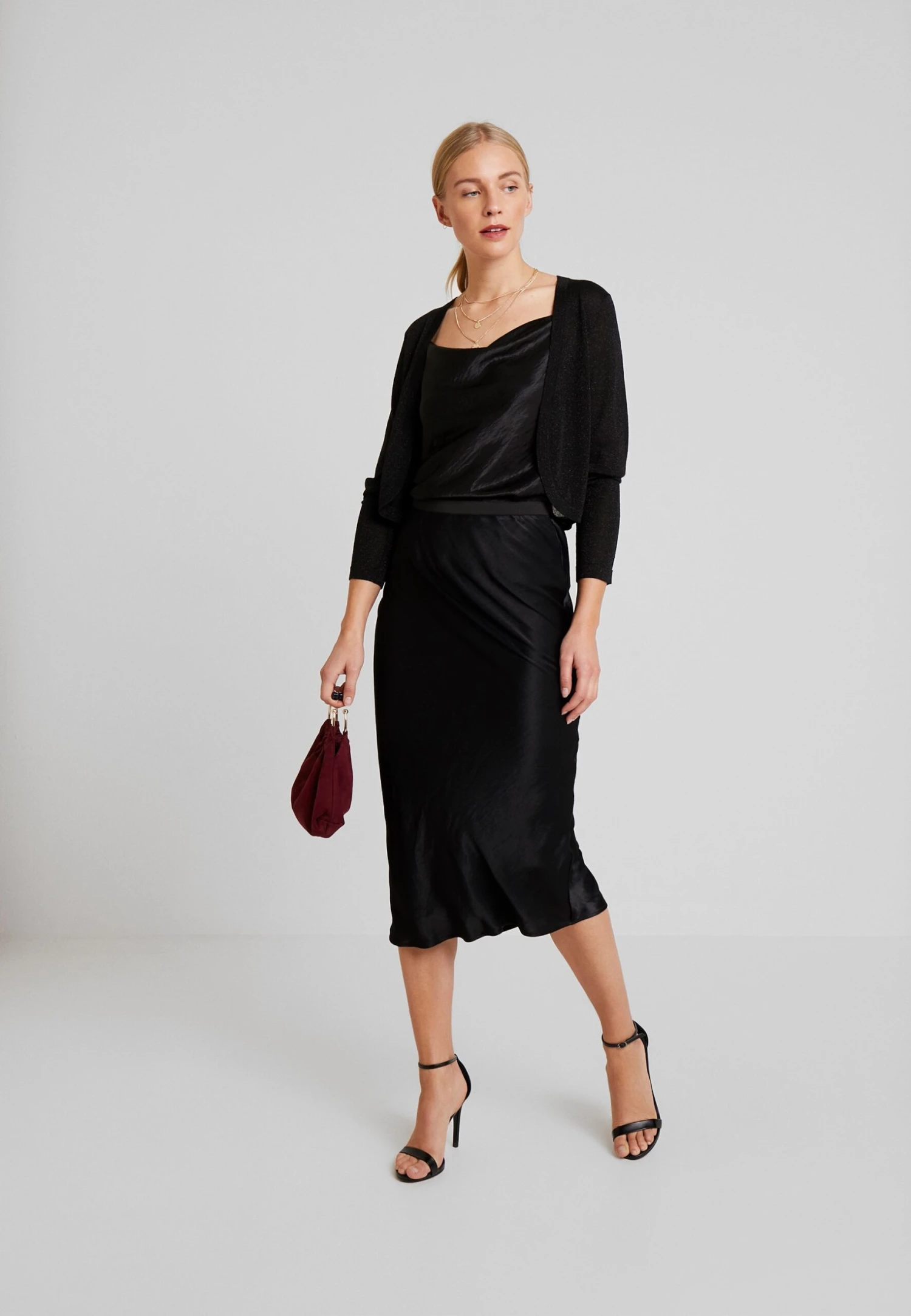 Kaffe Kaankra Bolero - Vest - Deep Black 2 Kaffe Kaankra Bolero - Vest - Deep Black - Afbeelding 2