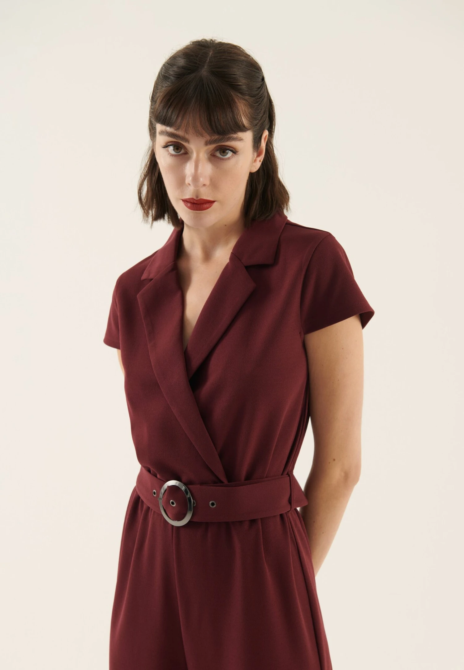 Anna Field Jumpsuit - Bordeaux 3 Anna Field Jumpsuit - Bordeaux - Afbeelding 3