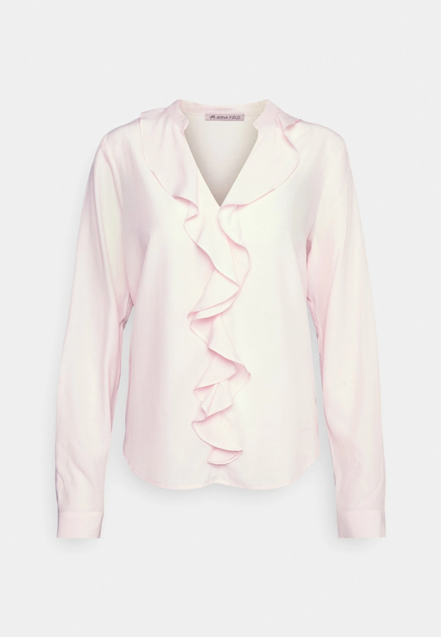 Anna Field Blouse With Frontal Volant - Blouse - Pink 1 Anna Field Blouse With Frontal Volant - Blouse - Pink