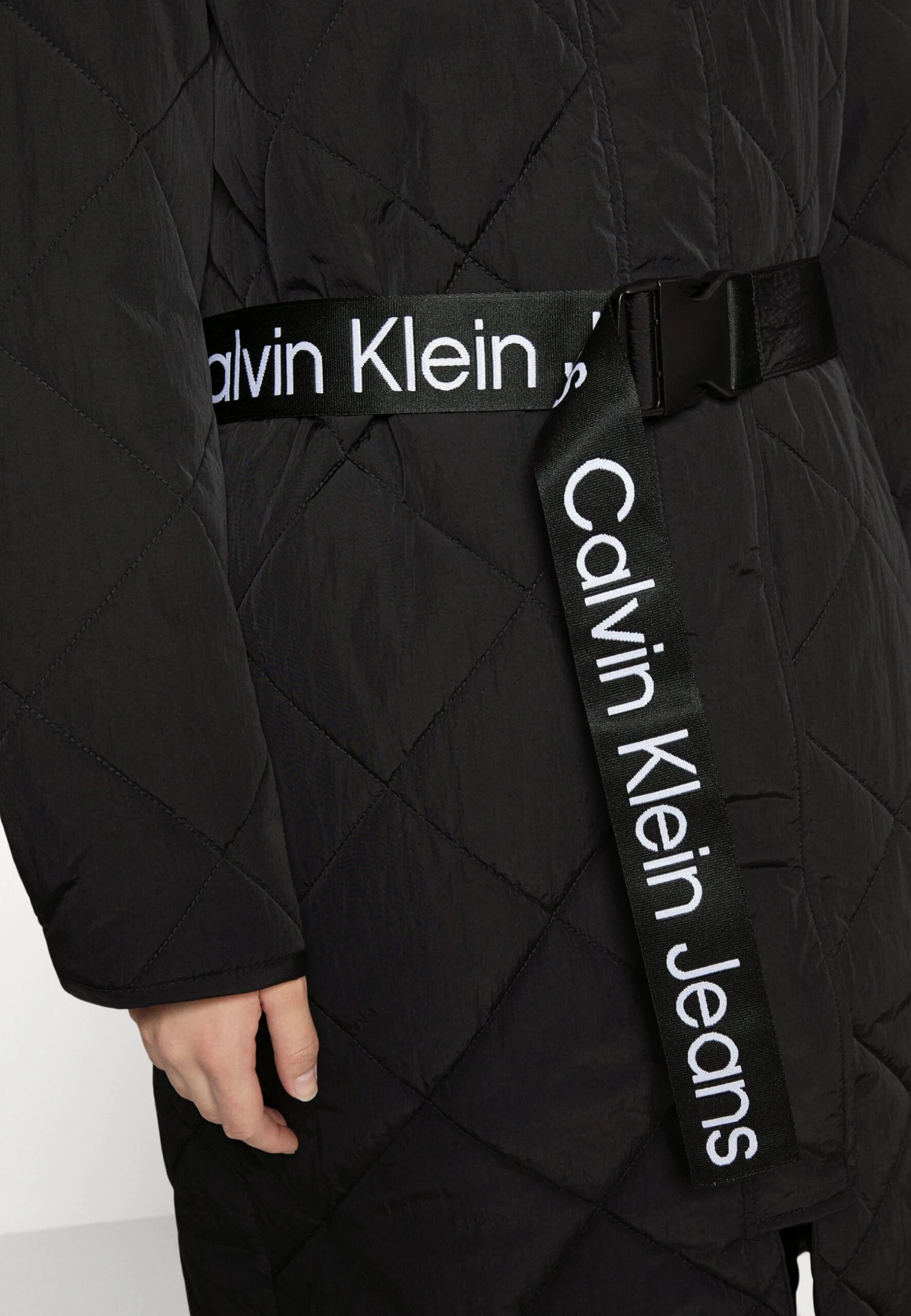 Calvin Klein Jeans Belted Quilted Coat - Winterjas - Black 7 Calvin Klein Jeans Belted Quilted Coat - Winterjas - Black - Afbeelding 7