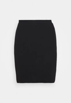 Even&Odd Basic Mini Ribbed Skirt - Kokerrok - Black -Anna Field 9e955763a1e04d8493b30d183c7933c6