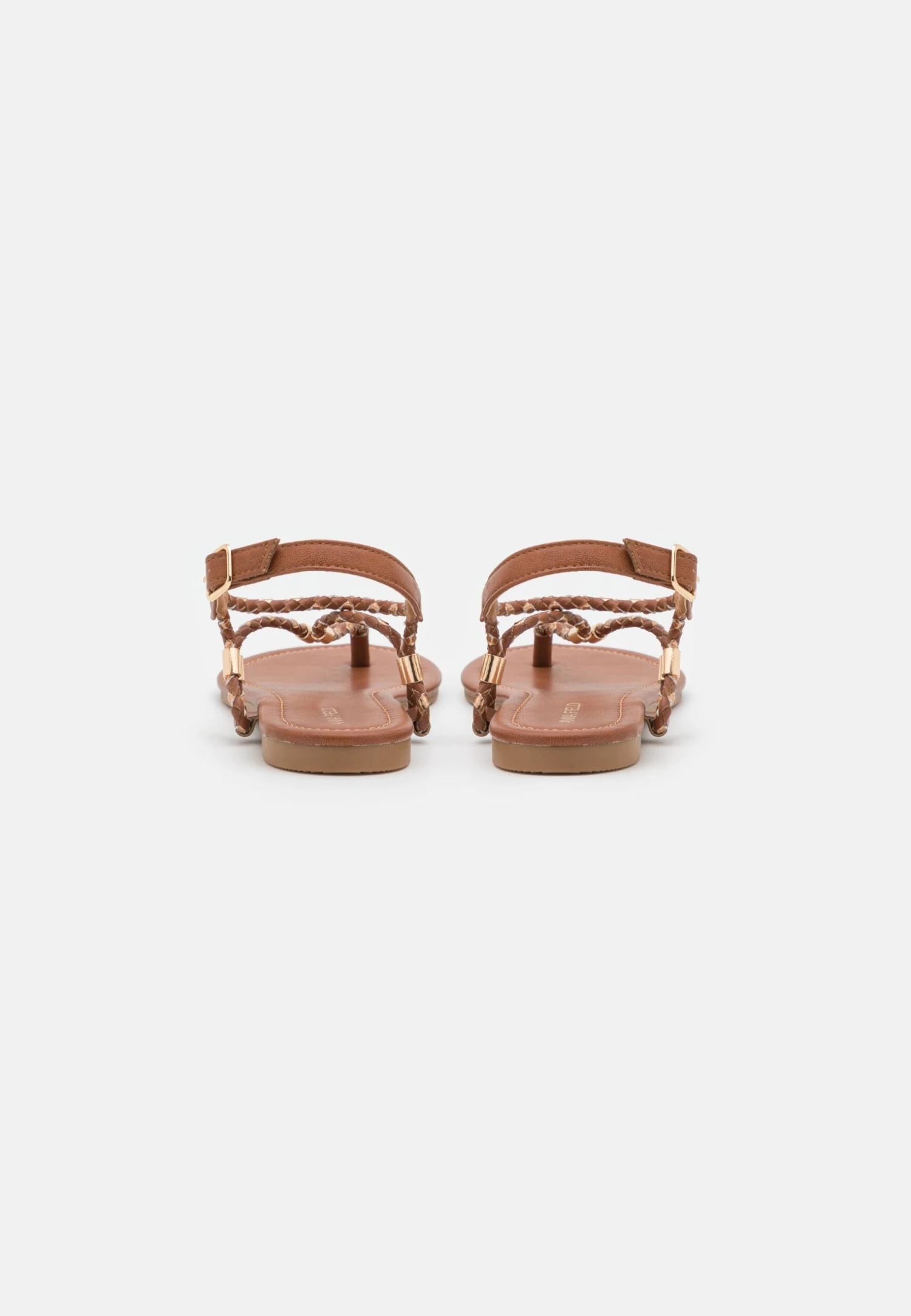 Anna Field Teensandalen - Cognac/Gold 4 Anna Field Teensandalen - Cognac/Gold - Afbeelding 4