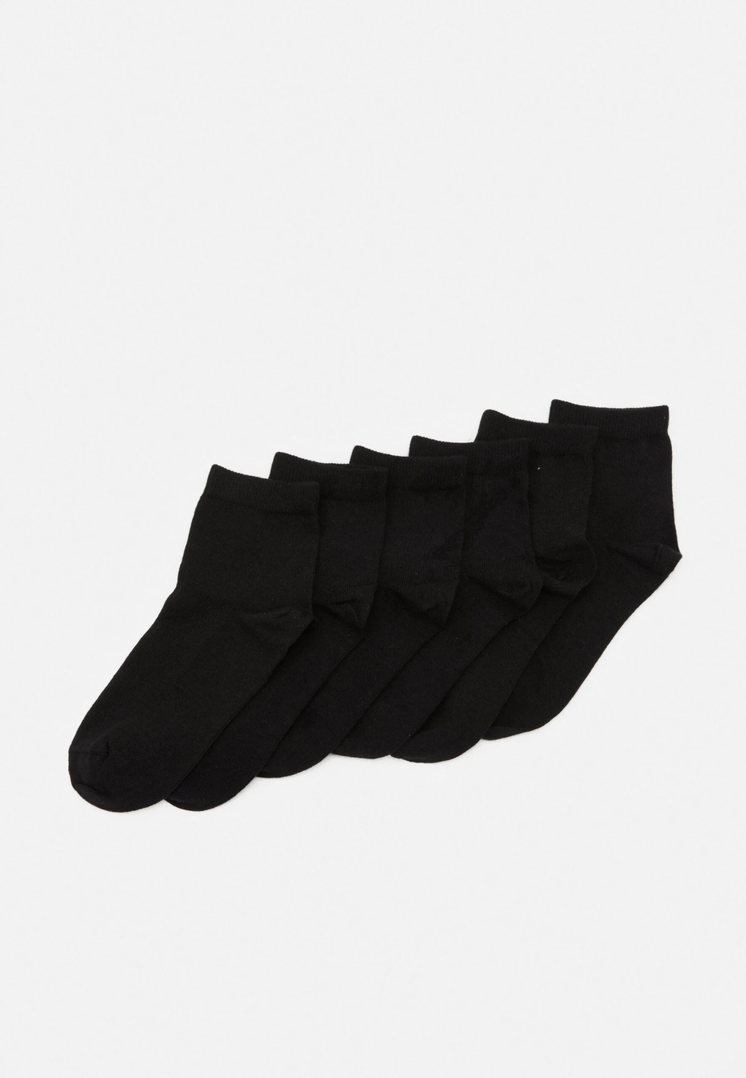 Anna Field 6 Pack Quarter Socks - Sokken - Black 1 Anna Field 6 Pack Quarter Socks - Sokken - Black