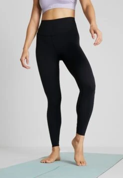 Nike Performance Nike Yoga Luxe 7/8-Infinalon-Leggings Mit Hohem Taillenbund Für Damen - Legging - Black/Dark Smoke Grey