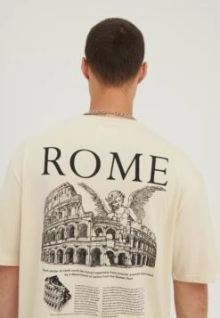 YOURTURN Rome Tee Unisex - T-Shirt Print - Mottled Light Brown -Anna Field c774f4903f4a4a26b535e119279a3abe