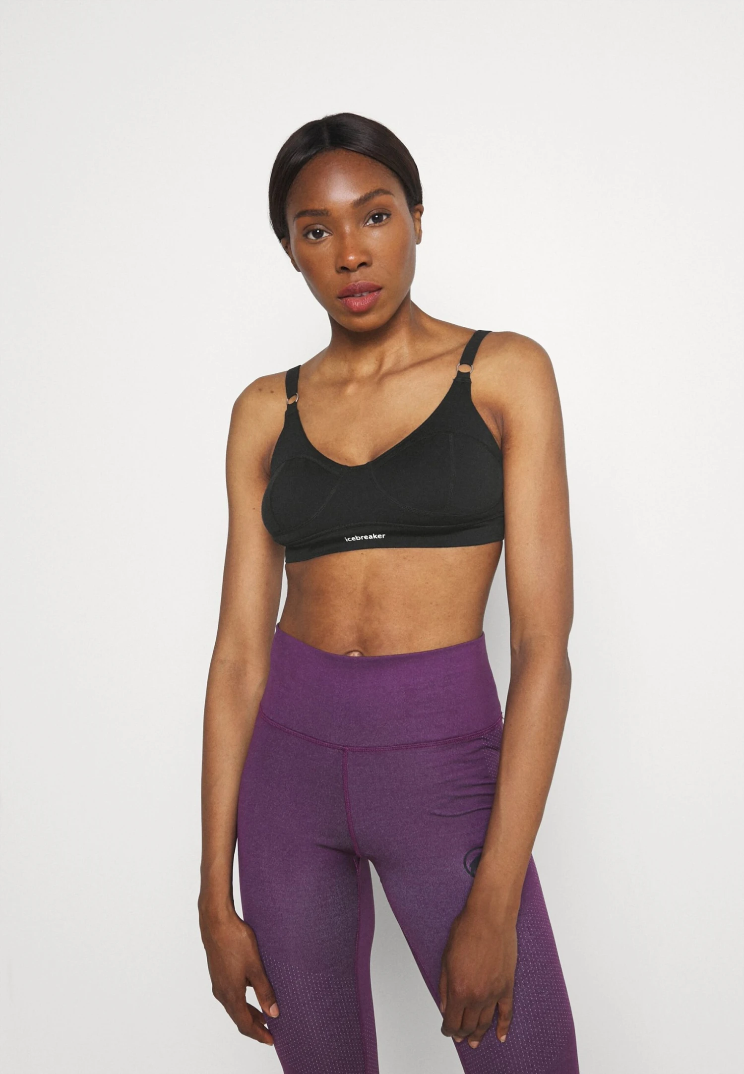 Icebreaker Merino Queens Clasp Bra - Sport Bh - Black 1 Icebreaker Merino Queens Clasp Bra - Sport Bh - Black