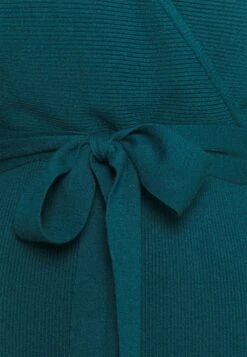 Anna Field Wrap V Ausschnitt Mini Strickkleid Mit Gürtel - Etui-Jurk - Deep Teal -Anna Field ce53a6620ca046b6a27233a971b7b11b