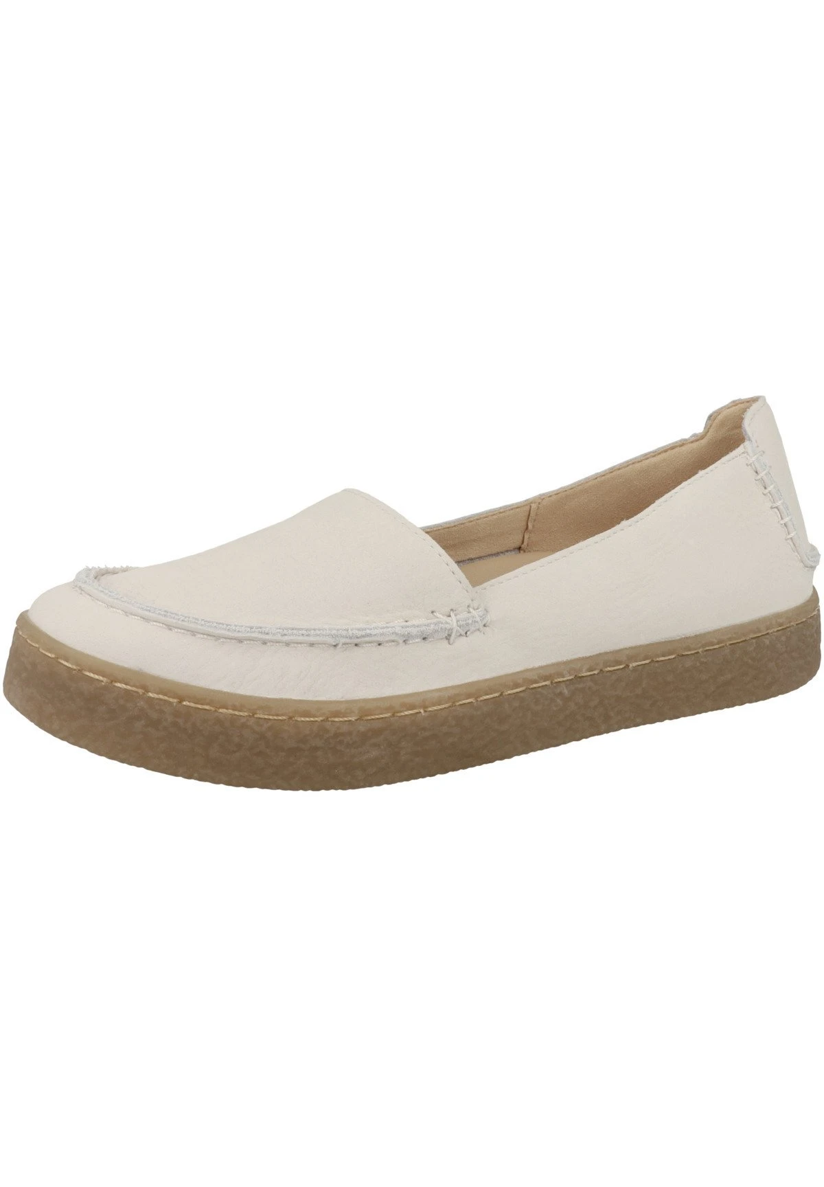 Clarks Barleigh - Instappers - Off White Leather 2 Clarks Barleigh - Instappers - Off White Leather - Afbeelding 2