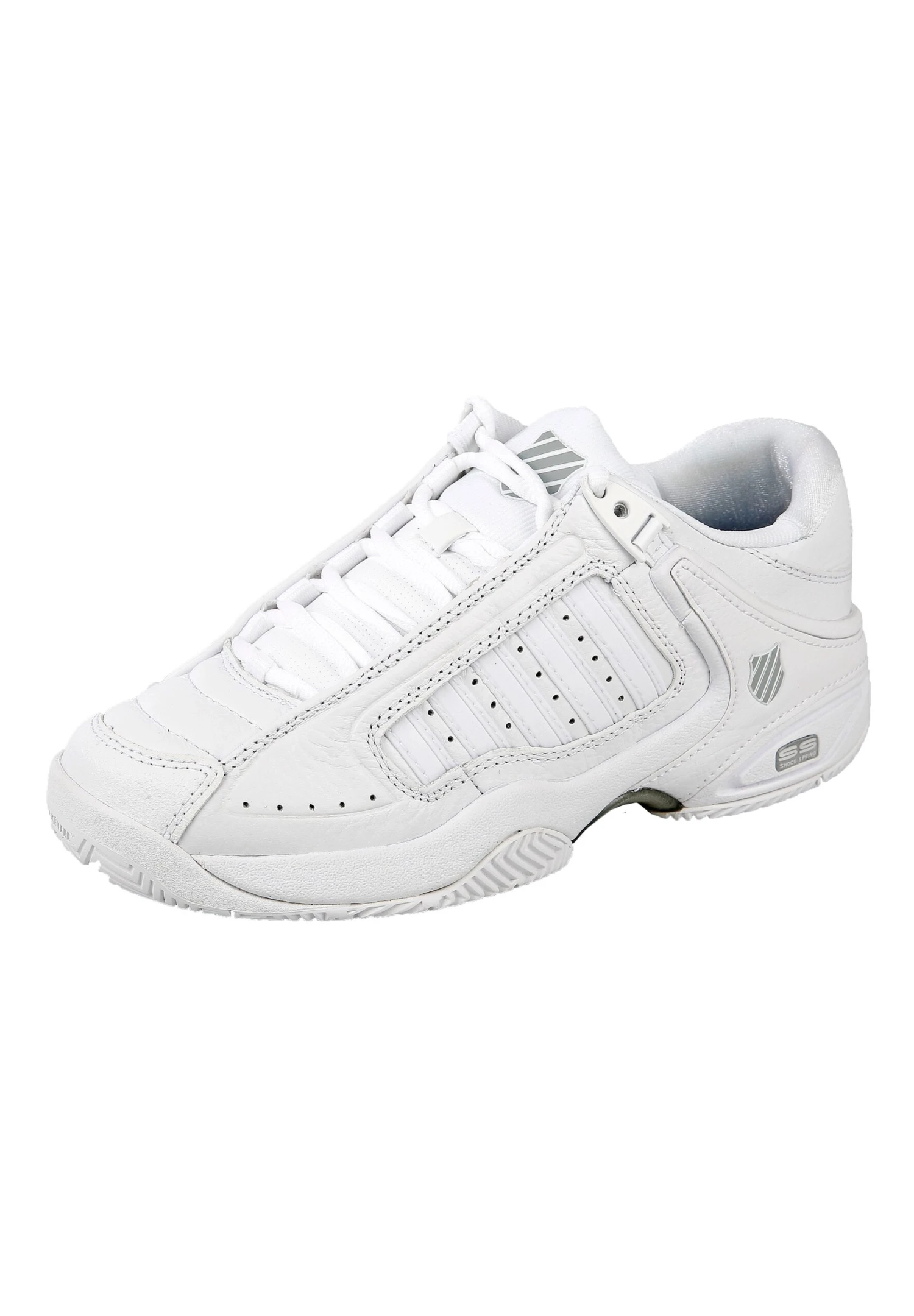K-Swiss Defier Rs - Tennisschoenen Voor Alle Ondergronden - Weiss Grau Silber 1 K-Swiss Defier Rs - Tennisschoenen Voor Alle Ondergronden - Weiss Grau Silber
