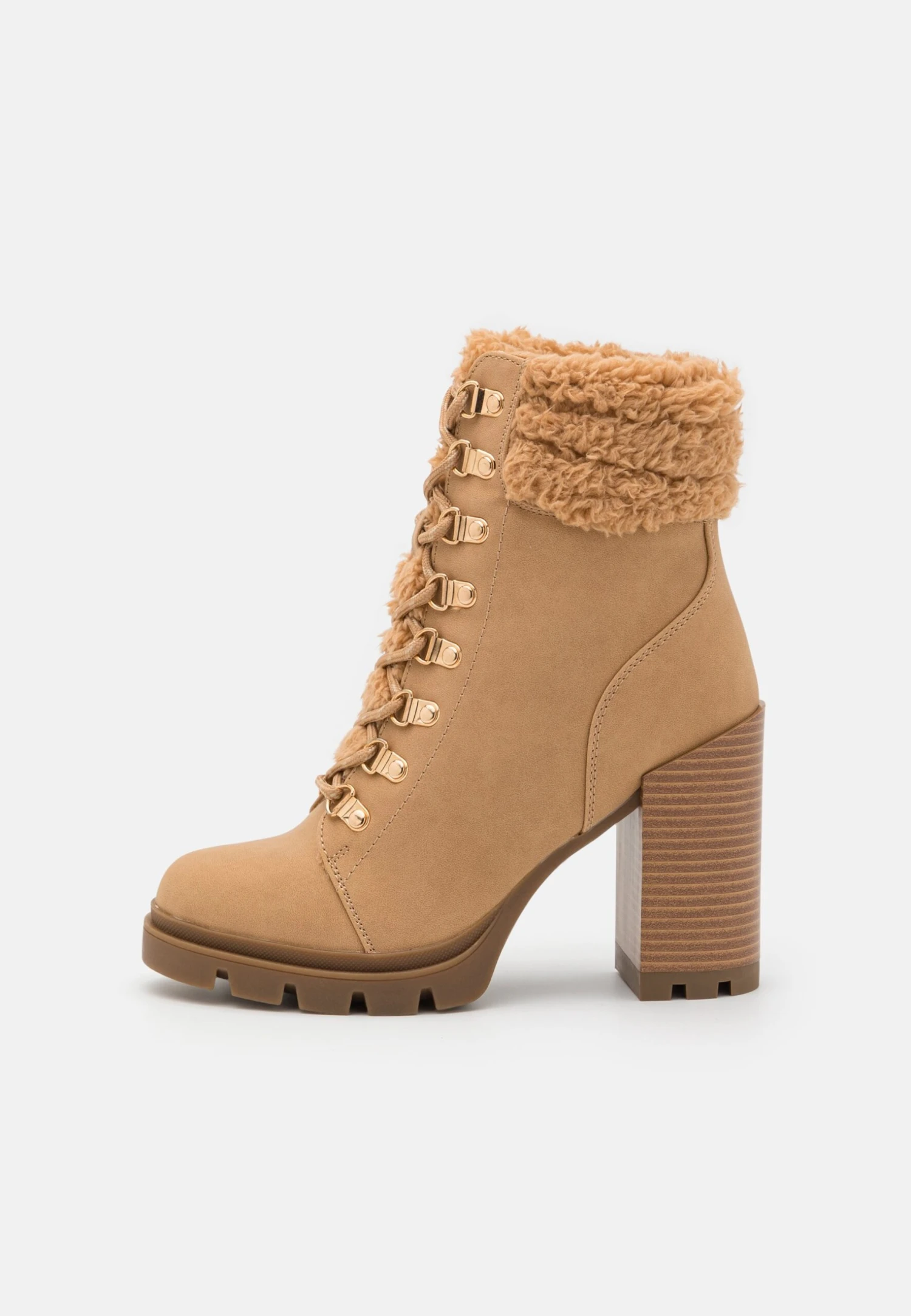 Anna Field Leather - Veterboots - Beige 2 Anna Field Leather - Veterboots - Beige - Afbeelding 2