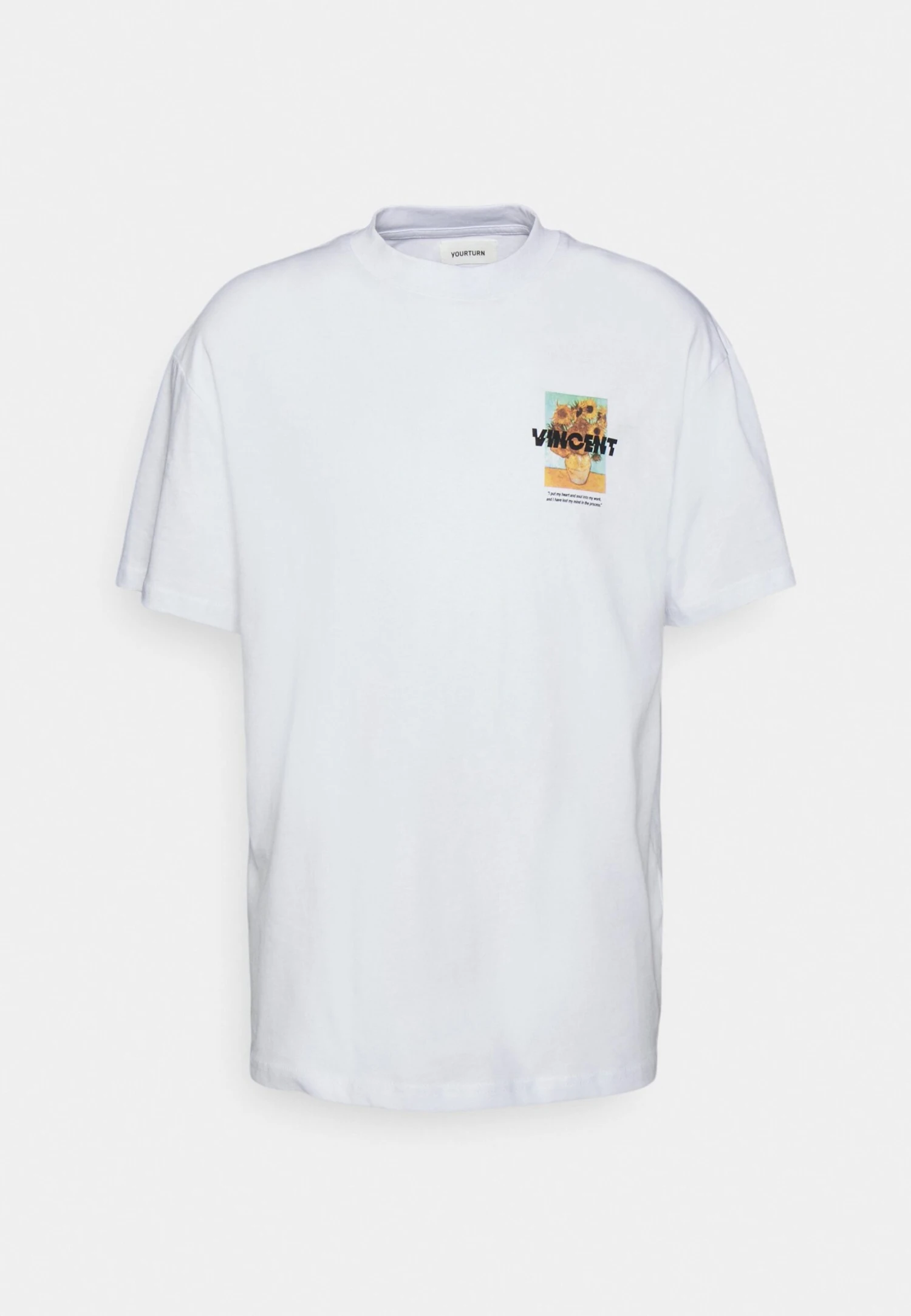 YOURTURN Unisex - T-Shirt Print - White 6 YOURTURN Unisex - T-Shirt Print - White - Afbeelding 6